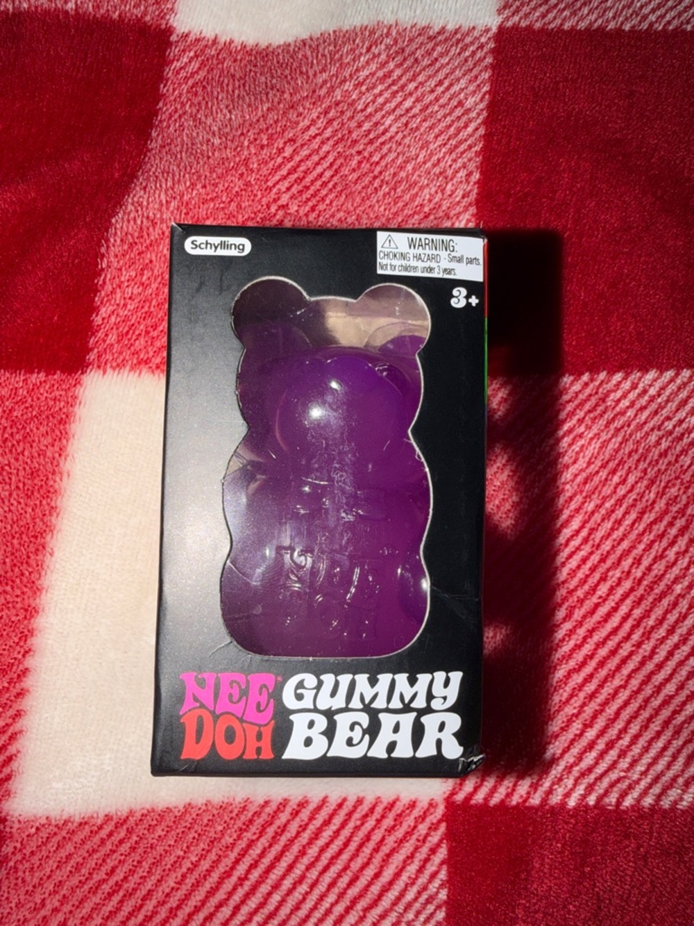 Nee Doh Purple Gummy Bear Squeeze Toy by